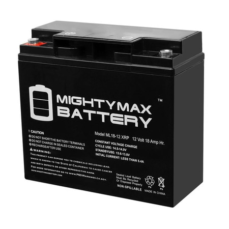 MIGHTY MAX BATTERY 12V 18AH SLA Replacement Battery for Visions CP12180XRP ML18-12XRP1